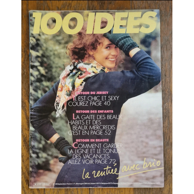 100 idées magazine N°155 1986 vintage