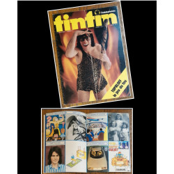 Tintin l'hebdoptimiste N°10 1973 avec fiches vintage