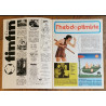 Tintin l'hebdoptimiste N°10 1973 avec fiches vintage