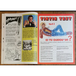 Tintin l'hebdoptimiste N°10 1973 avec fiches vintage