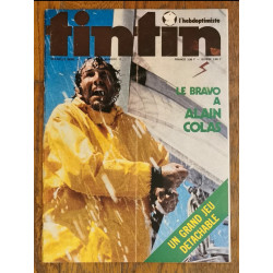 Tintin l'hebdoptimiste N°12 1973 avec fiches dont Hergé vintage