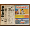 Tintin l'hebdoptimiste N°12 1973 avec fiches dont Hergé vintage