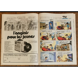 Tintin l'hebdoptimiste N°12 1973 avec fiches dont Hergé vintage