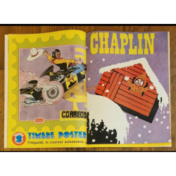 Tintin l'hebdoptimiste N°24 Charlot poster géant 1973 vintage