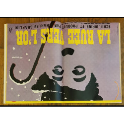 Tintin l'hebdoptimiste N°24 Charlot poster géant 1973 vintage