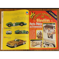 Tintin l'hebdoptimiste N°24 Charlot poster géant 1973 vintage