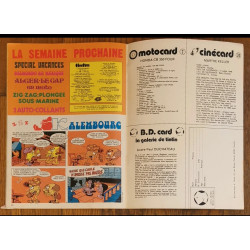 Tintin l'hebdoptimiste N°24 Charlot poster géant 1973 vintage