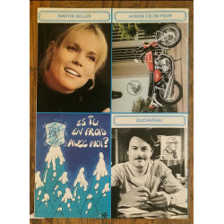 Tintin l'hebdoptimiste N°24 Charlot poster géant 1973 vintage