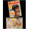 Tintin l'hebdoptimiste N°26 1973 Poster géant le chapiteau vintage