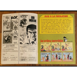 Tintin l'hebdoptimiste N°26 1973 Poster géant le chapiteau vintage