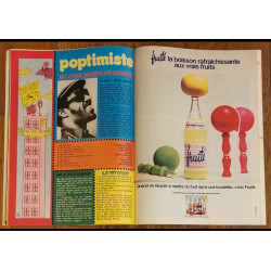 Tintin l'hebdoptimiste N°26 1973 Poster géant le chapiteau vintage