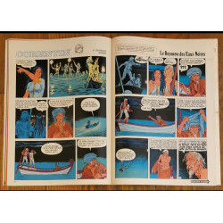 Tintin l'hebdoptimiste N°26 1973 Poster géant le chapiteau vintage