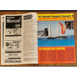Tintin l'hebdoptimiste N°49 Poster Roger Moore 1973 vintage