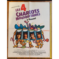 Tintin l'hebdoptimiste N°63 poster Charlots mousquetaires 1974 vintage