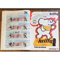 Tintin l'hebdoptimiste N°63 poster Charlots mousquetaires 1974 vintage