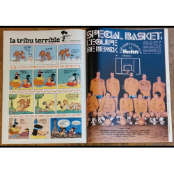 Tintin l'hebdoptimiste N°63 poster Charlots mousquetaires 1974 vintage