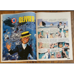 Tintin l'hebdoptimiste N°67 1974 Poster géant Olivier Rameau vintage