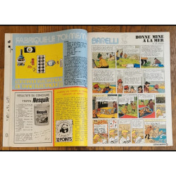 Tintin l'hebdoptimiste N°67 1974 Poster géant Olivier Rameau vintage