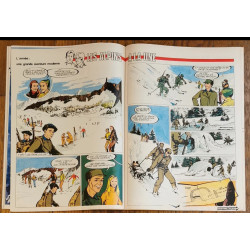 Tintin l'hebdoptimiste N°67 1974 Poster géant Olivier Rameau vintage