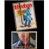 Tintin l'hebdoptimiste N°68 1974 Poster géant Clint Eastwood vintage