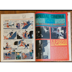 Tintin l'hebdoptimiste N°68 1974 Poster géant Clint Eastwood vintage