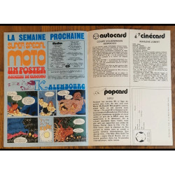 Tintin l'hebdoptimiste N°68 1974 Poster géant Clint Eastwood vintage