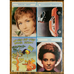 Tintin l'hebdoptimiste N°68 1974 Poster géant Clint Eastwood vintage