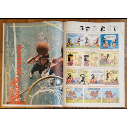 Tintin l'hebdoptimiste N°72 1974 Poster géant Basket Clermont Féminines vintage 🏀