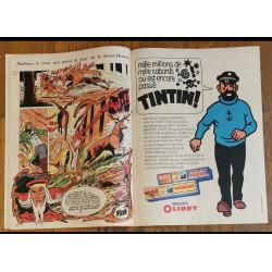 Nouveau Tintin N°32 1976 Poster Tintin et les Picaros vintage