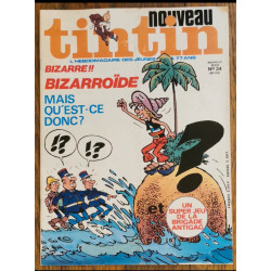 Nouveau Tintin N°34 1976 Poster jeu antigag vintage