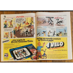 Nouveau Tintin N°34 1976 Poster jeu antigag vintage