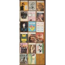 Lot 2 anciens magazines Tintin + 39 fiches années 70 vintage