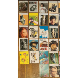 Lot 2 anciens magazines Tintin + 39 fiches années 70 vintage