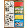 Lot 2 anciens magazines Tintin + 39 fiches années 70 vintage