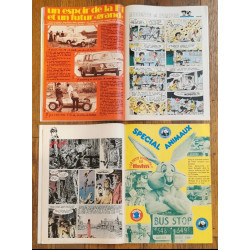 Lot 2 anciens magazines Tintin + 39 fiches années 70 vintage