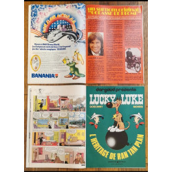 Lot 2 anciens magazines Tintin + 39 fiches années 70 vintage