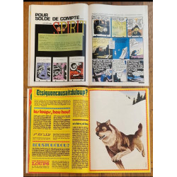 Lot 2 anciens magazines Tintin + 39 fiches années 70 vintage