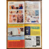 Lot 2 anciens magazines Tintin + 39 fiches années 70 vintage