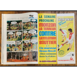 Tintin l'hebdoptimiste N°37 1973 Poster Brigitte Bardot vintage