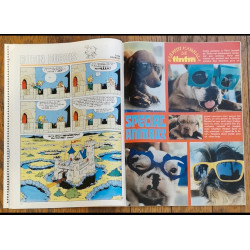 Tintin l'hebdoptimiste N°37 1973 Poster Brigitte Bardot vintage