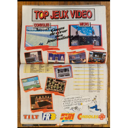 Tilt magazine N°101 1992 + Poster jeux vidéo vintage
