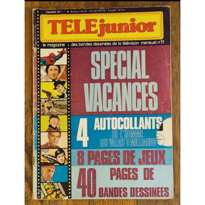 Télé junior N°11 Spécial vacances 1978 vintage