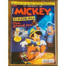 Journal de Mickey N°2499 avec cadeau jeu Pinocchio 2000 vintage