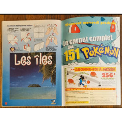 Journal de Mickey N°2501 Poster Fantasia + cadre Déblok 2000 vintage