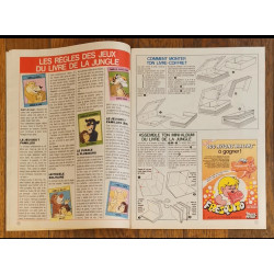 Journal de Mickey N°1865 avec cadeau jeu 7 familles Le livre de la jungle + mini bd à monter 1988 vintage