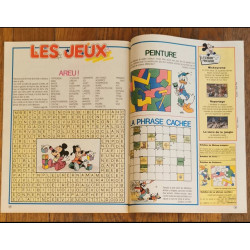 Journal de Mickey N°1865 avec cadeau jeu 7 familles Le livre de la jungle + mini bd à monter 1988 vintage
