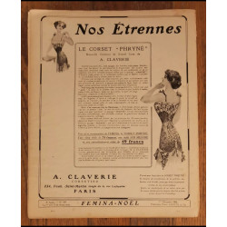 Femina noël Revue 1908 N°189 vintage