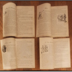 Lot de 4 anciens fascicules Mon Journal 1899 vintage