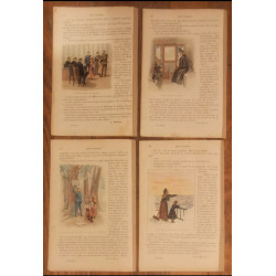 Lot de 4 anciens fascicules Mon Journal 1899 vintage