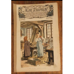 Lot de 4 anciens fascicules Mon Journal 1899 vintage